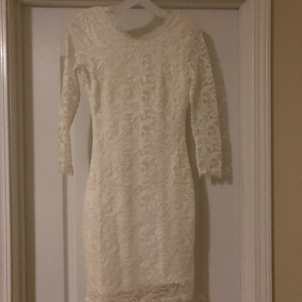 White lace dress